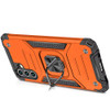 Military Grade Robust Series Dual Layer Hybrid Case with Ring Grip for Samsung Galaxy A17 5G - Cosmic Orange