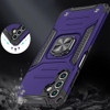 Military Grade Robust Series Dual Layer Hybrid Case with Ring Grip for Samsung Galaxy A17 5G - Purple