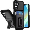 Military Grade All-In-One Hybrid Case with Card Pocket, Kickstand and Hand Strap for Samsung Galaxy S26 - Black