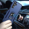 Military Grade TUFF Shockproof Hybrid Armor Case with Ring Grip for Samsung Galaxy S26 - Blue