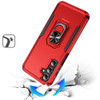 Military Grade TUFF Shockproof Hybrid Armor Case with Ring Grip for Samsung Galaxy S26 - Red