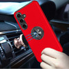 360 Rotating Ring Grip Hybrid Case for Samsung Galaxy S26 Plus - Red