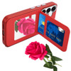 Flap Leather Wallet Fusion Case for Samsung Galaxy A37 5G - Red