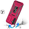 Military Grade Ring Holder Case with Camera Lens Cover for Samsung Galaxy A37 5G - Hot Pink