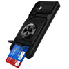 Military Grade All-In-One Ring Stand Case with Card Pocket for Samsung Galaxy A57 5G - Black