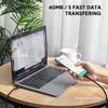Aukey Circlet CC 60W 1.5M Nylon Braided USB-C To USB-C Cable - Black