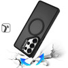 InFrame Series Magnetic Matte Case with Camera Ring Stand for Samsung Galaxy S26 Ultra - Black