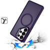 InFrame Series Magnetic Matte Case with Camera Ring Stand for Samsung Galaxy S26 Ultra - Purple