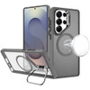 InFrame Series Magnetic Matte Case with Camera Ring Stand for Samsung Galaxy S26 Ultra - Grey