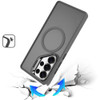InFrame Series Magnetic Matte Case with Camera Ring Stand for Samsung Galaxy S26 Ultra - Grey