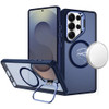 InFrame Series Magnetic Matte Case with Camera Ring Stand for Samsung Galaxy S26 Ultra - Blue