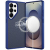 Carbon Fiber Series Magnetic Hybrid Case for Samsung Galaxy S26 Ultra - Blue