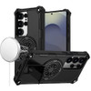 Military Grade Magnetic Tough Ultra Rugged Hybrid Case with Kickstand for Samsung Galaxy S26 Ultra - Black