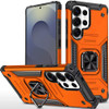 Military Grade Robust Series Dual Layer Hybrid Case with Ring Grip for Samsung Galaxy S25 Ultra - Cosmic Orange