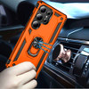 Military Grade Hybrid Case with Ring Grip for Samsung Galaxy S25 Ultra - Cosmic Orange