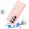 Case Pro Series Magnetic Matte Case with Camera Ring Stand for Samsung Galaxy S25 Ultra - Pink