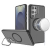 InFrame Series Magnetic Hybrid Case with Aluminum Camera Ring Stand for Samsung Galaxy S26 Ultra - Black
