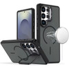 InFrame Series Magnetic Hybrid Case with Camera Ring Stand for Samsung Galaxy S26 Ultra - Black