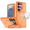 InFrame Series Magnetic Hybrid Case with Camera Ring Stand for Samsung Galaxy S26 Ultra - Cosmic Orange