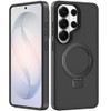 Frosted Magnetic Stand Case for Samsung Galaxy S26 Ultra - Black
