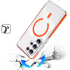 Magnetic Transparent Protective Bumper Case for Samsung Galaxy S26 Ultra - Cosmic Orange