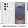 Magnetic Transparent Protective Bumper Case for Samsung Galaxy S26 Ultra - White