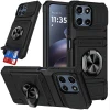 Military Grade All-In-One Ring Stand Case with Card Pocket for Motorola Moto G (2026/2025) / Moto G Play 2026 - Black