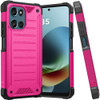Military Grade Tough Hybrid Armor Case for Motorola Moto G (2026/2025) / Moto G Play 2026 - Hot Pink