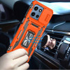 Military Grade Ring Holder Case with Camera Lens Cover for Motorola Moto G Power 2026 / 2025 - Cosmic Orange