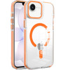 Clarity Collection MagSafe Case with Multi-Angle Camera Ring Stand for iPhone 17e / 16e - Cosmic Orange