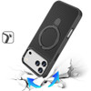 Carbon Fiber Series MagSafe Armor Stand Case for iPhone 17 Pro Max - Black