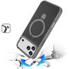 Carbon Fiber Series MagSafe Armor Stand Case for iPhone 17 Pro Max - Grey