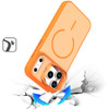 InFrame Series MagSafe Hybrid Case with Camera Ring Stand for iPhone 17 Pro Max - Cosmic Orange