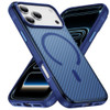 Carbon Fiber Series Hybrid Case with MagSafe for iPhone 17 Pro Max - Blue