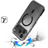 Transparent Crystal Edge Bumper Case with MagSafe for iPhone 17 Pro Max - Black
