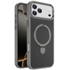 Carbon Fiber Series MagSafe Armor Stand Case for iPhone 17 Pro - Grey