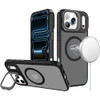 InFrame Series MagSafe Hybrid Case with Aluminum Camera Ring Stand for iPhone 17 Pro - Black