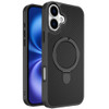 Carbon Fiber Series MagSafe Armor Stand Case for iPhone 17 - Black