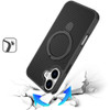 Carbon Fiber Series MagSafe Armor Stand Case for iPhone 17 - Black