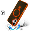 Carbon Fiber Series MagSafe Armor Stand Case for iPhone 17 - Cosmic Orange