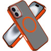 InFrame Series MagSafe Hybrid Case with Aluminum Camera Ring Stand for iPhone 17 - Cosmic Orange