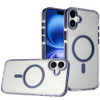 Transparent Protective Bumper Case with MagSafe for iPhone 17 - Blue