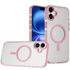 Transparent Protective Bumper Case with MagSafe for iPhone 17 - Pink