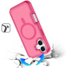 Candy Series Hybrid Case with MagSafe for iPhone 17 - Hot Pink