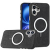 Premium Leather Case with MagSafe for iPhone 17 - Black
