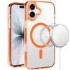 Transparent Crystal Bumper Case with MagSafe for iPhone 17 - Cosmic Orange
