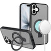 Frosted MagSafe Stand Case for iPhone 17 - Black