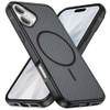 Carbon Fiber Series Hybrid Case with MagSafe for iPhone 17 - Black