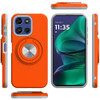 Circular Series Hybrid Case with Rotating Ring Stand for Motorola Moto G Stylus 2026 / 2025 - Cosmic Orange