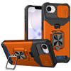 Military Grade All-In-One Ring Stand Card Case for iPhone 17e / 16e - Cosmic Orange